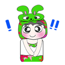 Mr. Takashi and rabbit.. sticker #14067072