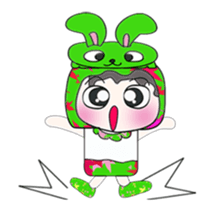 Mr. Takashi and rabbit.. sticker #14067075