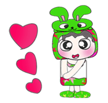 Mr. Takashi and rabbit.. sticker #14067076