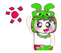 Mr. Takashi and rabbit.. sticker #14067078