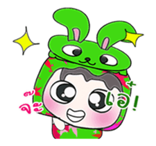 Mr. Takashi and rabbit.. sticker #14067080