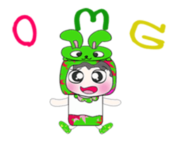 Mr. Takashi and rabbit.. sticker #14067085