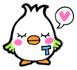 Sticker for the initial T sticker #14068551