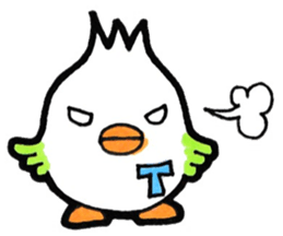 Sticker for the initial T sticker #14068558