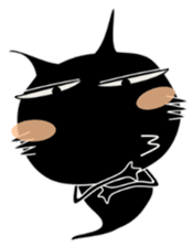 inside Black cat Happy sticker #14068973