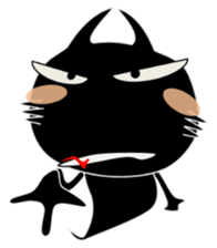 inside Black cat Happy sticker #14068981