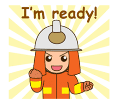 adolf the firefighter animated 3 sticker #14069864