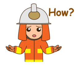 adolf the firefighter animated 3 sticker #14069868
