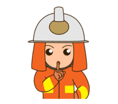 adolf the firefighter animated 3 sticker #14069871