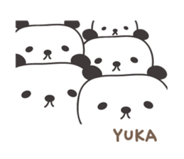 Cute panda sticker for Yuka sticker #14070035