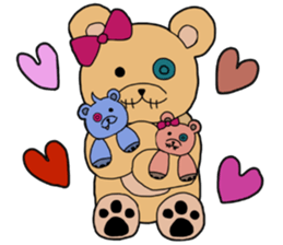 =ANEMONE BEARS= sticker #14071102