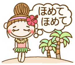Day 6 of the Hawaiian Girl ocyame sticker #14071162