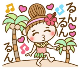 Day 6 of the Hawaiian Girl ocyame sticker #14071164