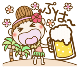 Day 6 of the Hawaiian Girl ocyame sticker #14071184