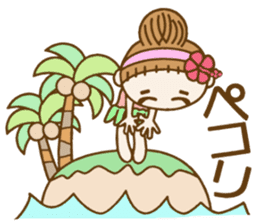 Day 6 of the Hawaiian Girl ocyame sticker #14071188