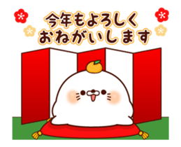 Stinging tongue sealand New Year sticker #14071281