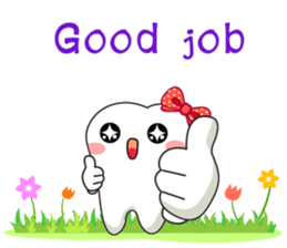 Smart Tooth Good Dentist sticker #14072612