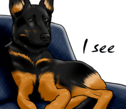 German Shepherd Dogs. Part3. sticker #14072650
