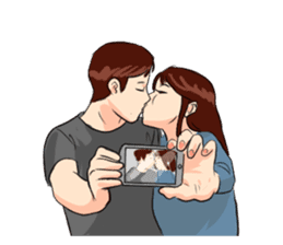 The Kissing sticker #14072741