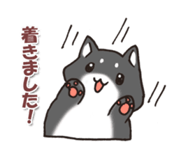 Japanese dog black Shiba Inu sticker #14072868