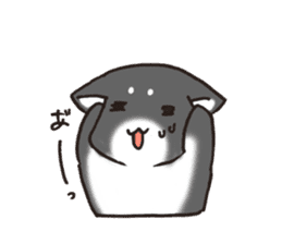 Japanese dog black Shiba Inu sticker #14072880