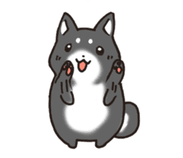 Japanese dog black Shiba Inu sticker #14072883