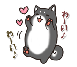 Japanese dog black Shiba Inu sticker #14072884