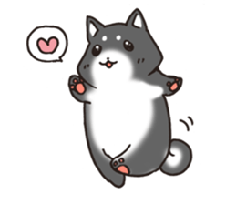 Japanese dog black Shiba Inu sticker #14072891