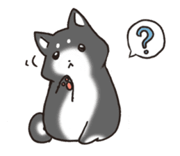 Japanese dog black Shiba Inu sticker #14072892