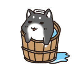 Japanese dog black Shiba Inu sticker #14072893