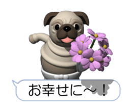 Innocent pug (Movie 03) sticker #14073149