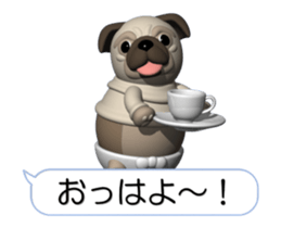 Innocent pug (Movie 03) sticker #14073154