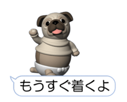 Innocent pug (Movie 03) sticker #14073161