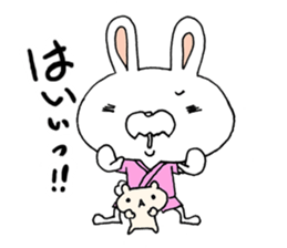 Clairvoyant liar rabbit Usa-ji sticker #14073790