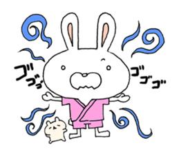 Clairvoyant liar rabbit Usa-ji sticker #14073792