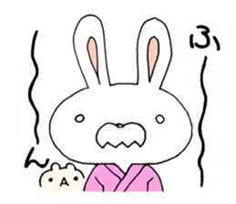 Clairvoyant liar rabbit Usa-ji sticker #14073810