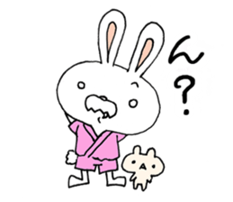 Clairvoyant liar rabbit Usa-ji sticker #14073819