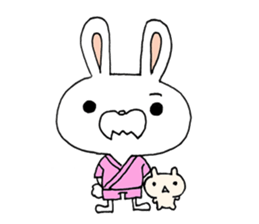 Clairvoyant liar rabbit Usa-ji sticker #14073820