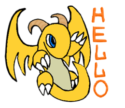 Cute Demon Dragon - Toby sticker #14074446