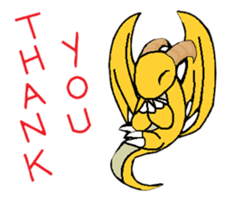 Cute Demon Dragon - Toby sticker #14074447