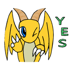 Cute Demon Dragon - Toby sticker #14074448