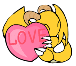 Cute Demon Dragon - Toby sticker #14074450