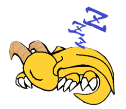 Cute Demon Dragon - Toby sticker #14074453