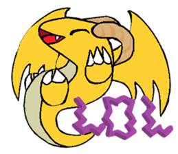 Cute Demon Dragon - Toby sticker #14074455