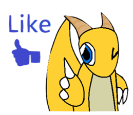 Cute Demon Dragon - Toby sticker #14074458