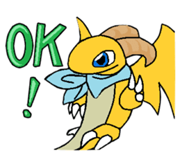 Cute Demon Dragon - Toby sticker #14074459