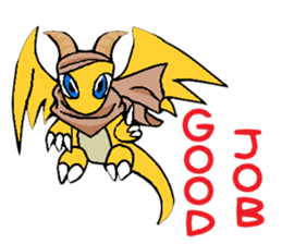Cute Demon Dragon - Toby sticker #14074467