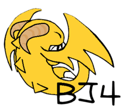 Cute Demon Dragon - Toby sticker #14074473
