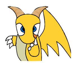 Cute Demon Dragon - Toby sticker #14074475