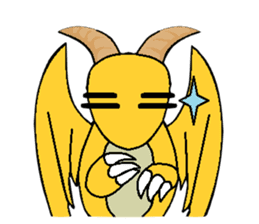 Cute Demon Dragon - Toby sticker #14074478